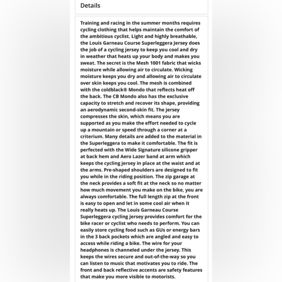 Louis Garneau Course Superleggera Women's Jersey Women’s Jersey Sz XL - Picture 12 of 12